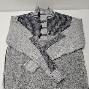 J.B. Holt Men's Gray Toggle Sweater Large